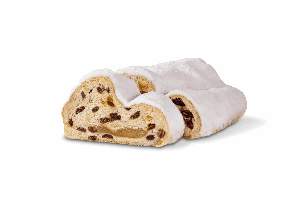 KuchenMeister Marzipan Stollen mit Rosinen 750g - 2. Wahl/B-Ware