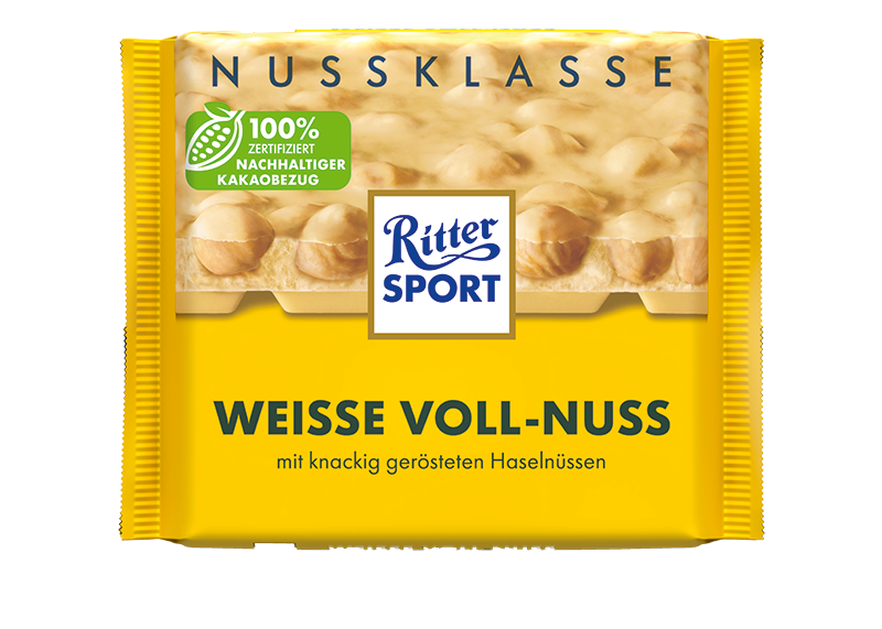 Ritter Nussklasse Weisse Voll-Nuss 100g