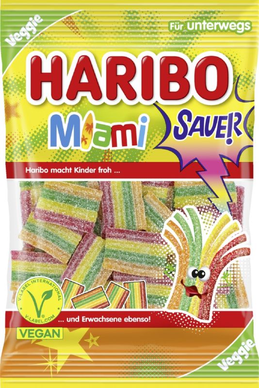 Haribo Miami Sauer Veggie 85g