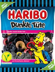 Haribo Dunkle Tüte Veggie 175g