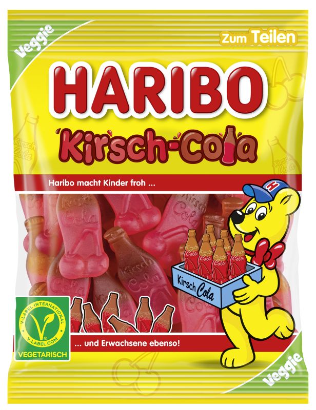 Haribo Kirsch-Cola Flaschen Veggie 175g