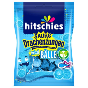 hitschies saure Drachenzungen brizzl Bälle blau 100g