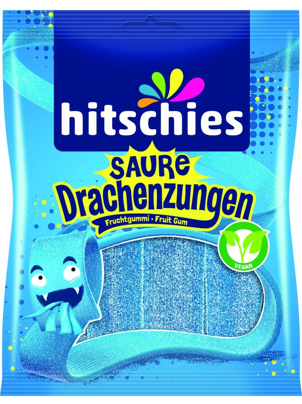 hitschies saure Drachenzungen blau 125g