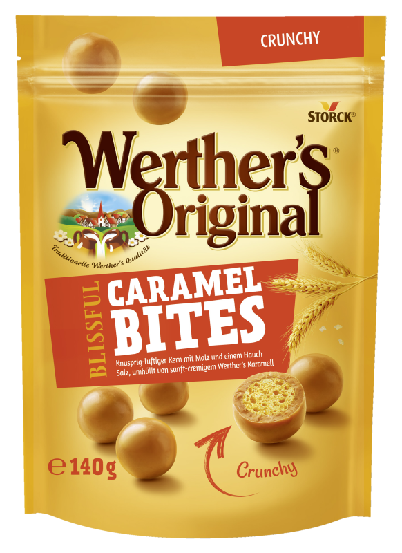Werther's Original Blissful Caramel Bites Crunchy 140g