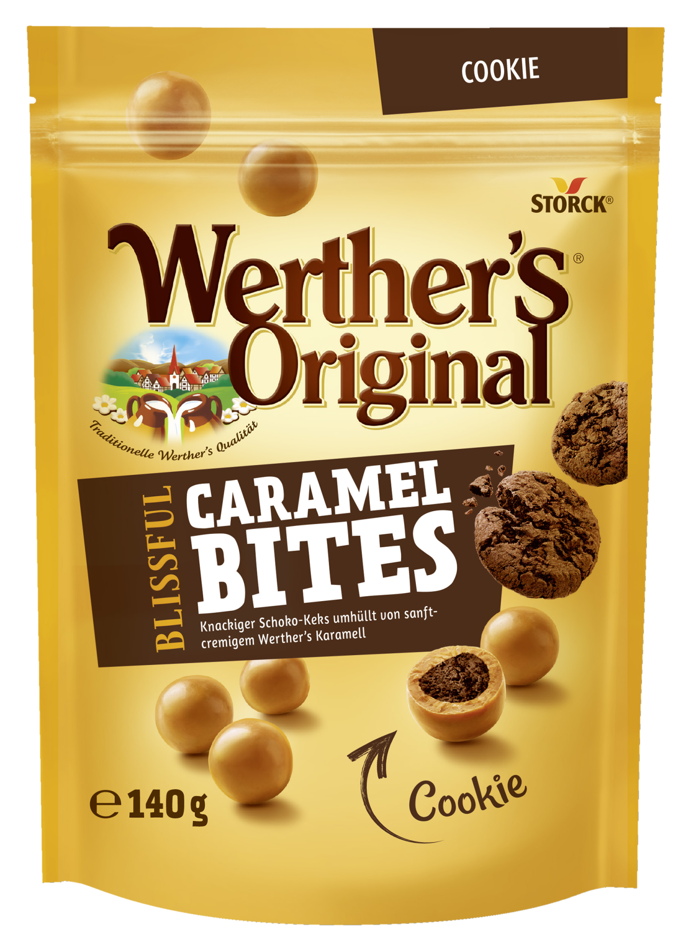 Werther's Original Blissful Caramel Bites Cookie 140g - MHD 31.10.2025