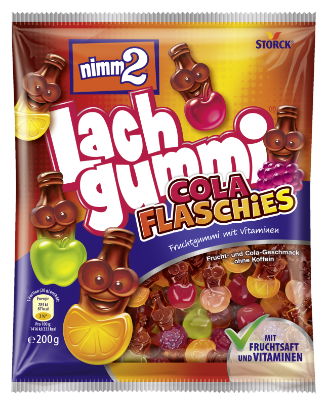 nimm 2 Lachgummi Cola Flaschies 200g