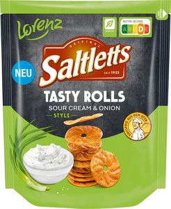 Saltletts Tasty Rolls Sour Cream & Onion Style 130g