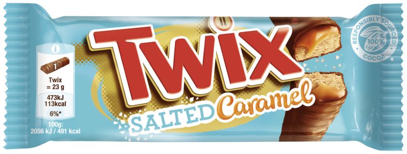 Twix Salted Caramel Einzelriegel 46g - MHD 02.11.2025