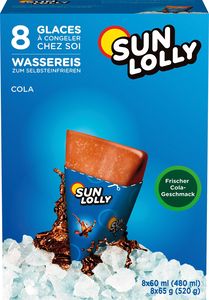 Sun Lolly Wassereis Cola 8 x 60 ml