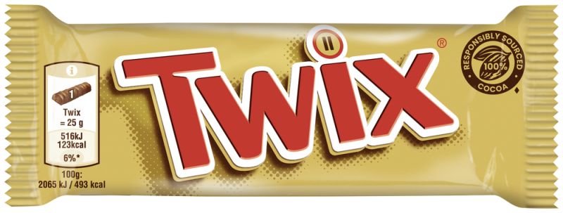 Twix Einzelriegel 50g - MHD 16.11.2025