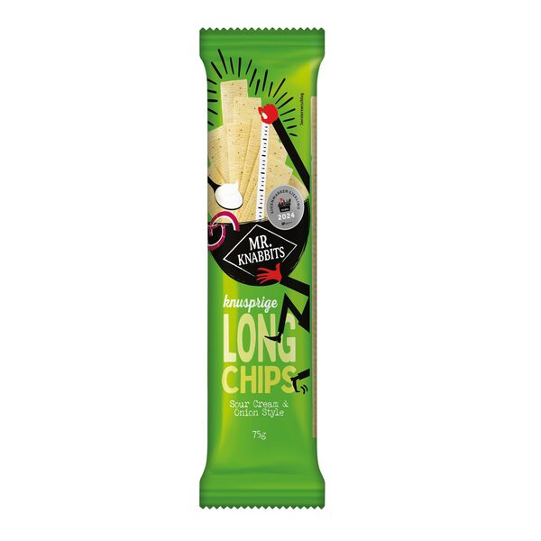 Mr.Knabbits Long Chips Sour Cream & Onion 75g