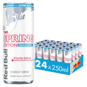Red Bull Energy Drink Spring Edition Kirsche-Sakura, Sugarfree/zuckerfrei 250ml