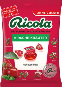 Ricola Kräuterbonbon Kirsche Kräuter ohne Zucker 75g