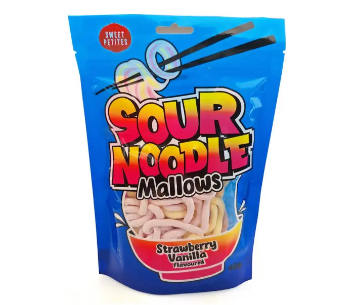 Sweet Petite Sour Mallow Noodles Erdbeere & Vanille 90g - MHD 28.11.2025