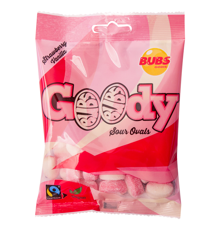 Bubs Goody Sour Strawberry & Vanilla 90g