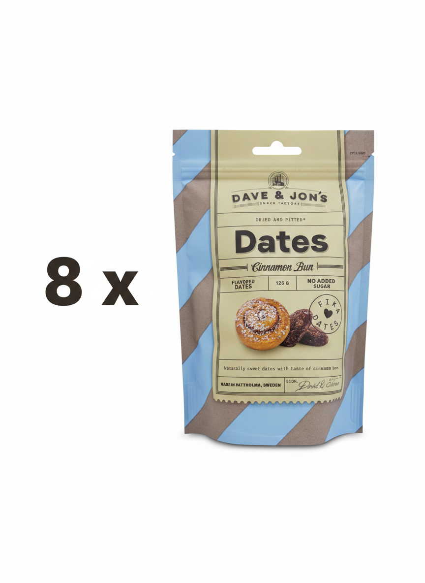 Dave & Jons Dates Cinnamon Bun 125g