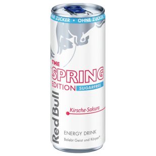 Red Bull Energy Drink Spring Edition Kirsche-Sakura, Sugarfree/zuckerfrei 250ml