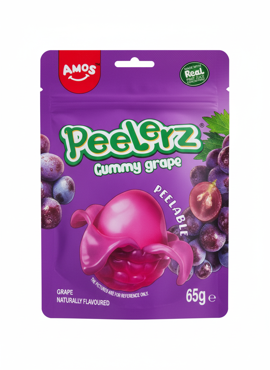 Amos Peelerz Gummy Grape 65g