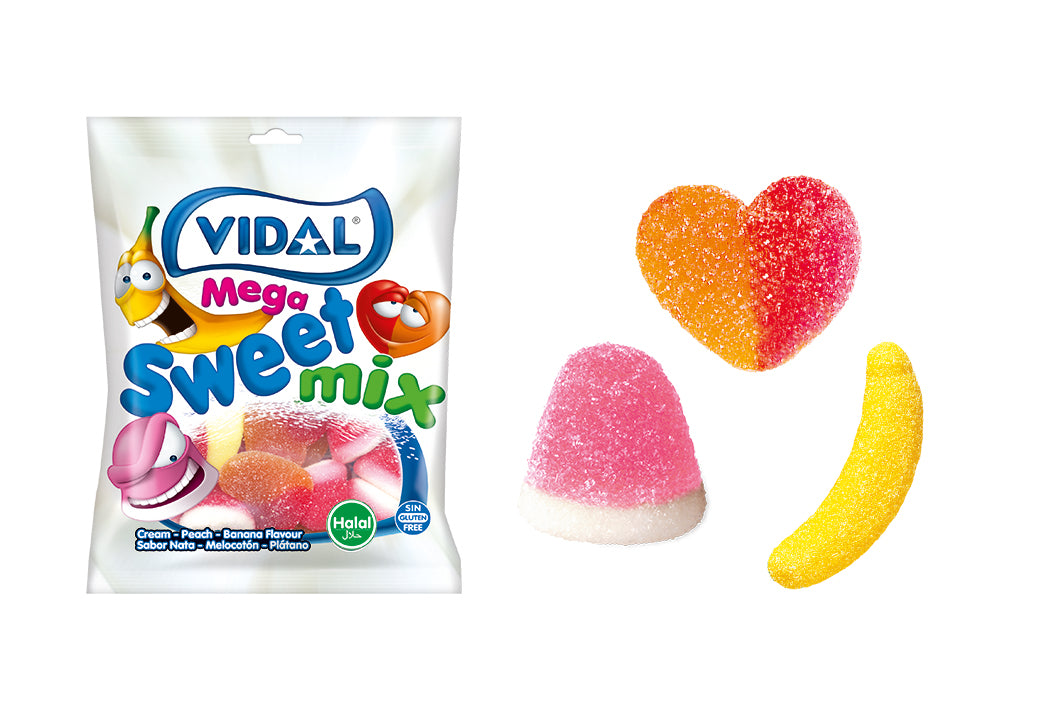 Vidal HALAL Mega Süß Mix 90g