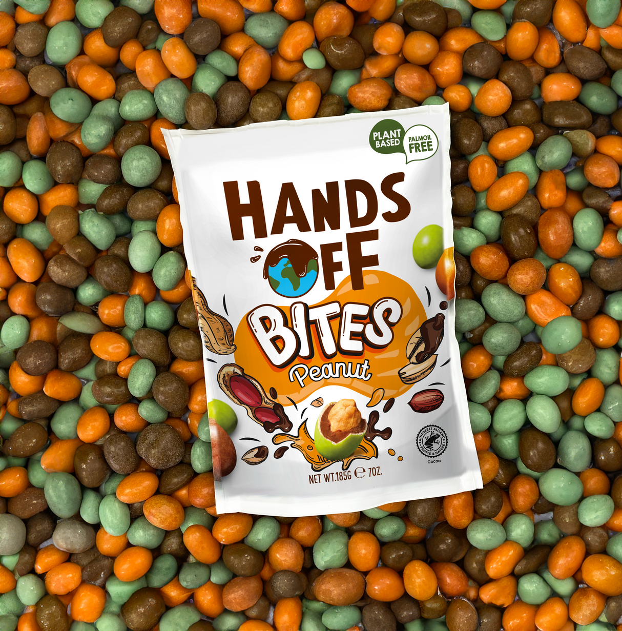 Hands Off Bites Peanut 185g