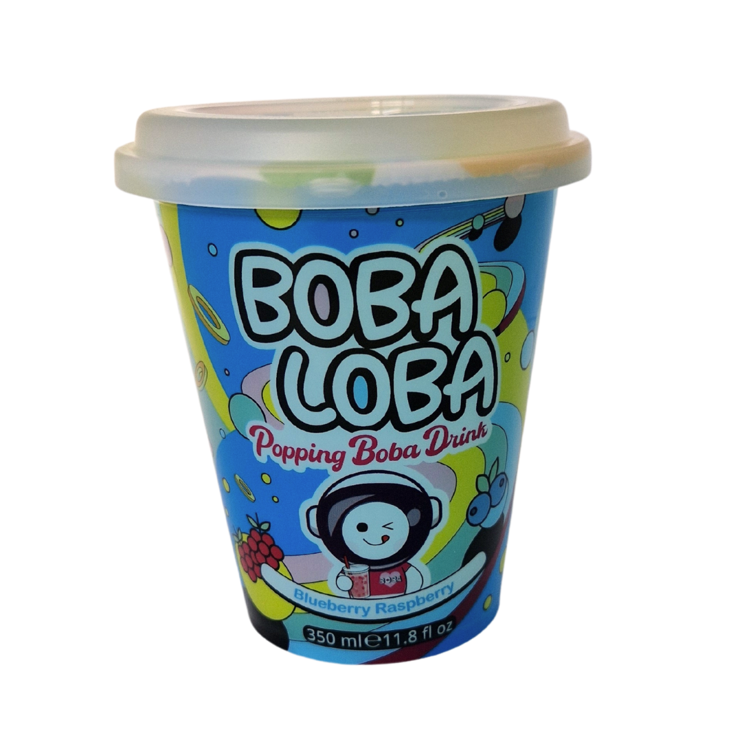 Boba Loba Bubble Tea Blue Raspberry 350ml - MHD 07.09.2025