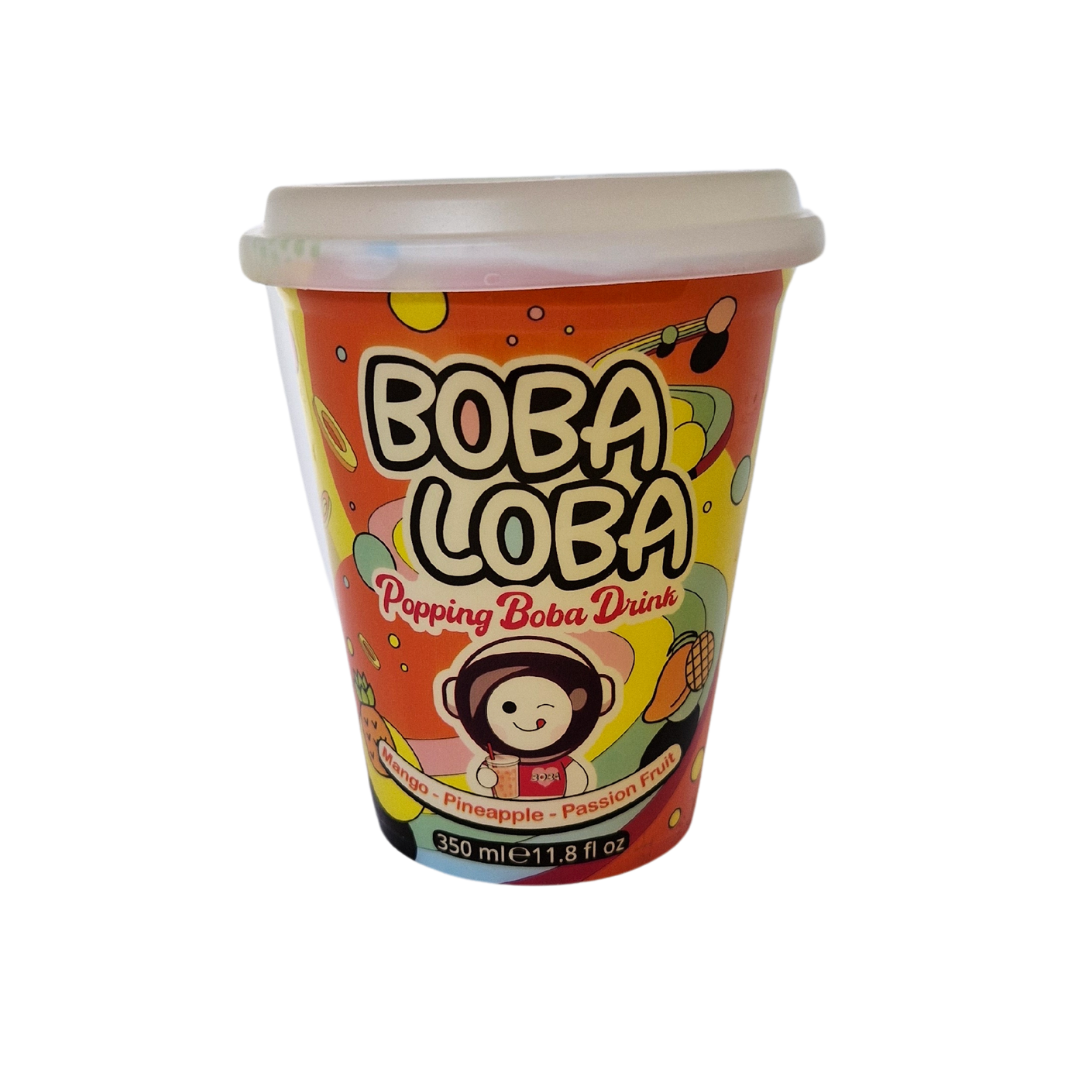 Boba Loba Bubble Tea Mango Pineapple 350ml - MHD 01.12.2025