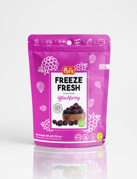 POL'S FREEZE FRESH - Gefriergetrocknete Fruchtchips Brombeeren 20g