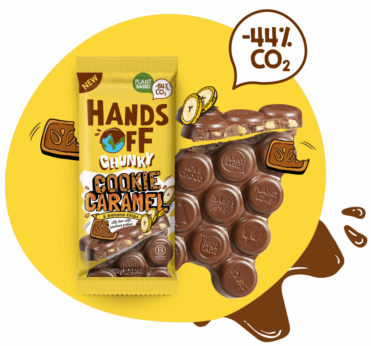 Hands Off Chunky Cookie Caramel 100g