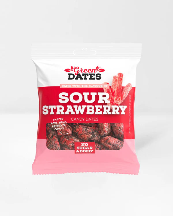 Green Dates Sour Strawberry 90g