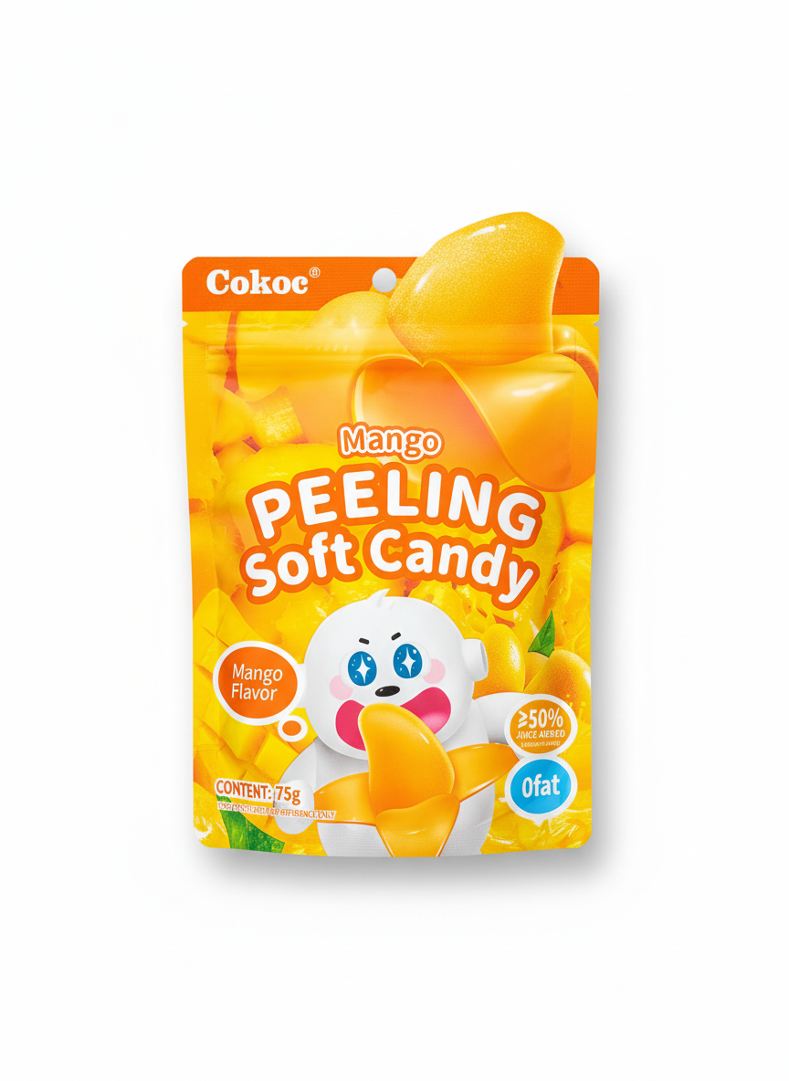 Cokoc Peeling Soft Candy Mango Halal 75g