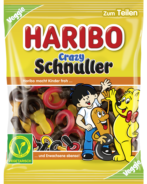 Haribo Crazy Schnuller Veggie 175g