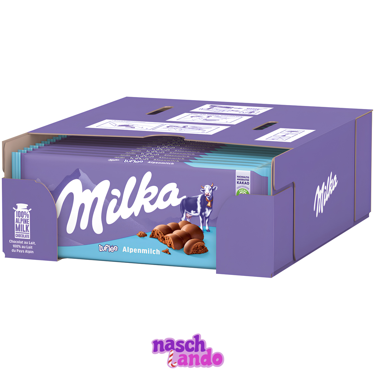 Milka Luflée Alpenmilch 90g