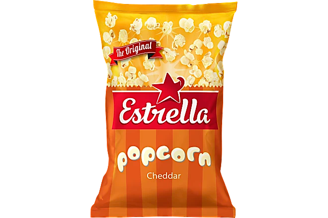 Estrella Popcorn Cheddar 80g - MHD 05.08.2025