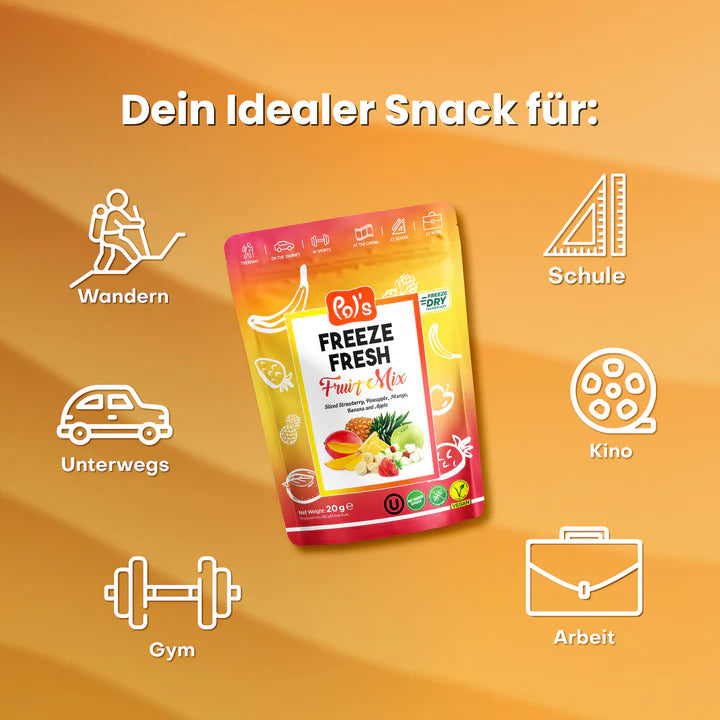 Pol's FREEZE FRESH Gefriergetrocknete Fruchtchips Fruit Mix 20g