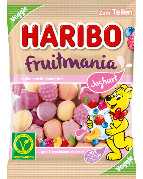 Haribo Fruitmania Joghurt Veggie 160g