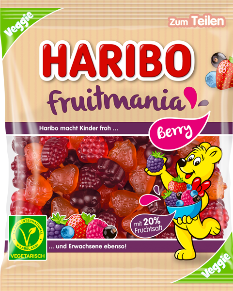 Haribo Fruitmania Berry Veggie 160g