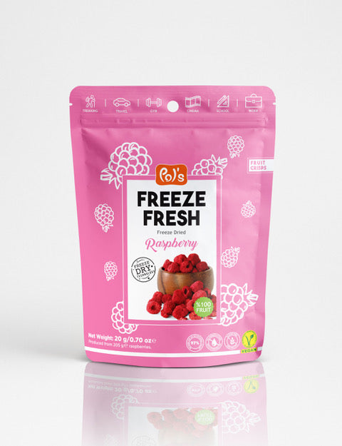 POL'S FREEZE FRESH - Gefriergetrocknete Fruchtchips Himbeeren 20g