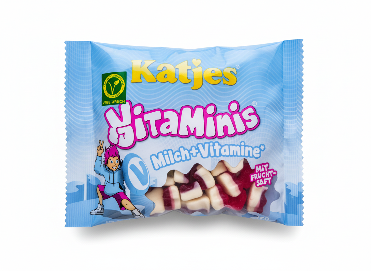 Katjes Vitaminis Milch 160g - MHD 31.11.2025