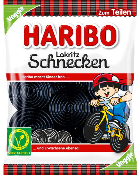 Haribo Lakritz Schnecken Veggie 175g