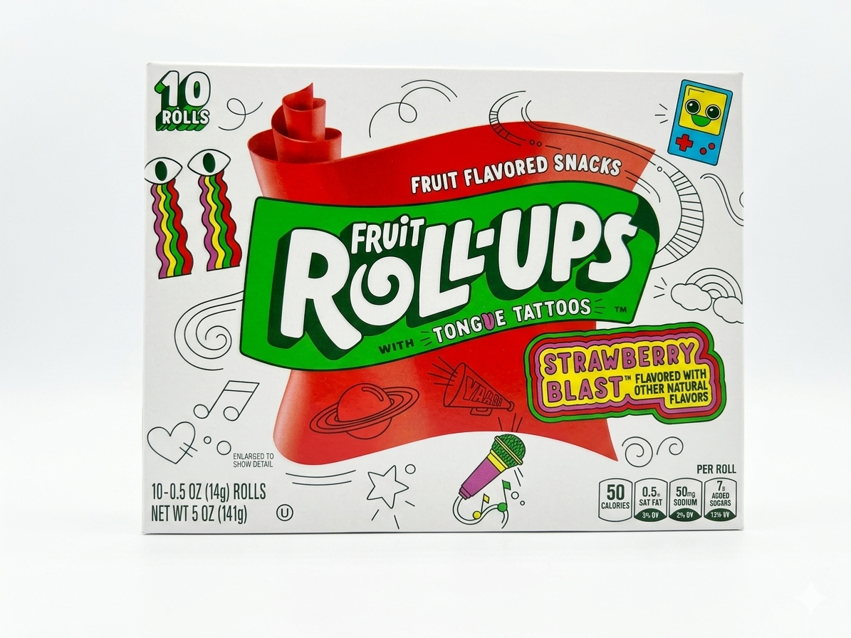 MHD Fruit Roll-Ups Strawberry Blast 141g - MHD 09.04.2026