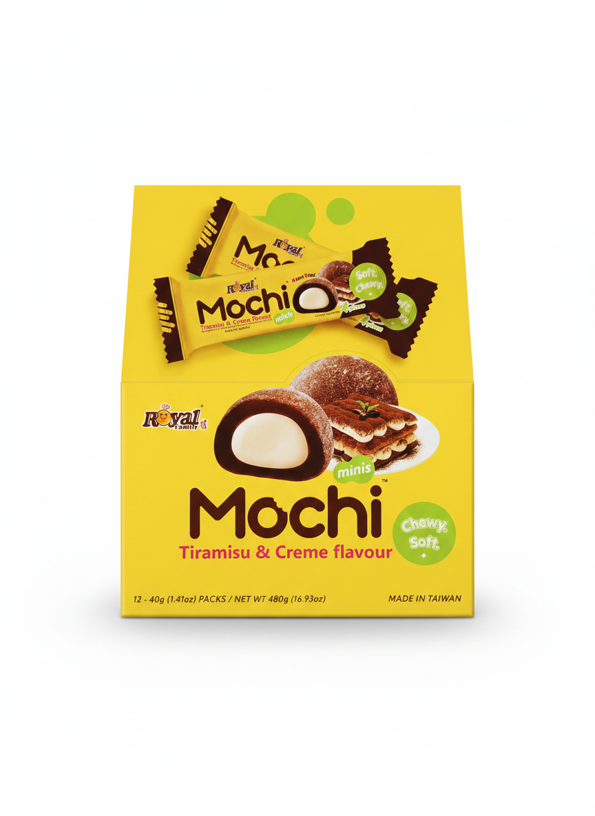 Royal Family Mochi Tiramsu & Creme 40g