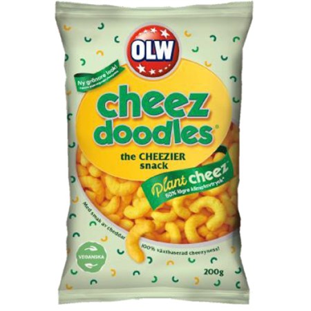 OLW cheez doodles Maisflips plant cheez