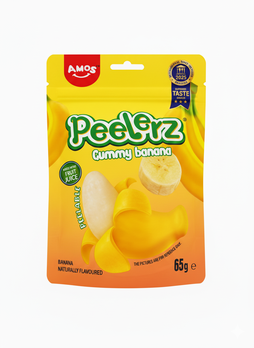 Amos Peelerz Gummy Banana 65g