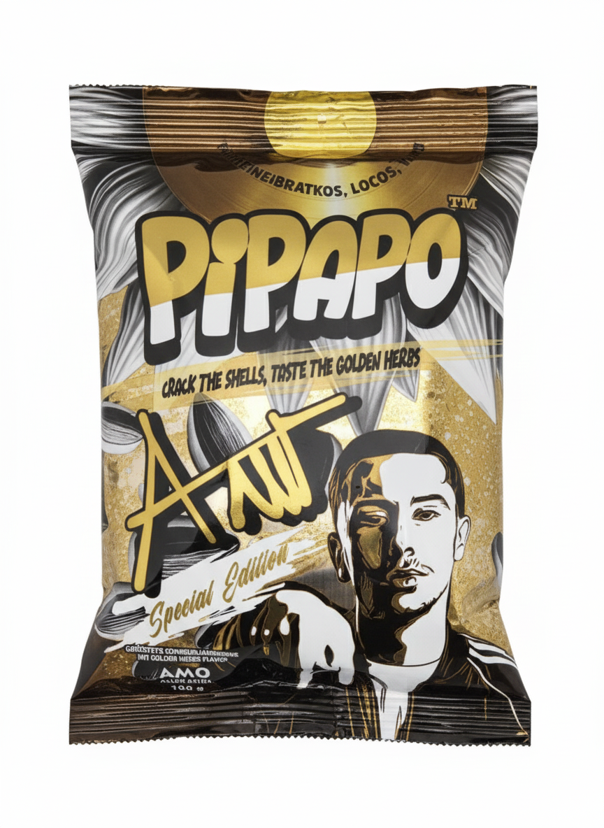 PIPAPO Amo geröstete Sonnenblumenkerne Golden Herbs 100g