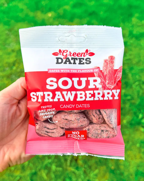 Green Dates Sour Strawberry 90g