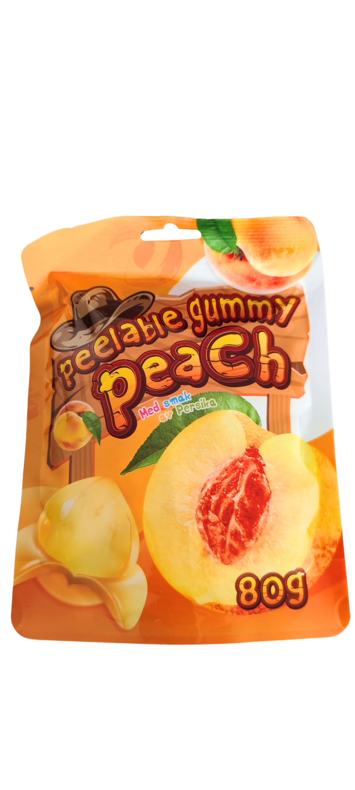 Peelable Gummy Peach Syrico 80g