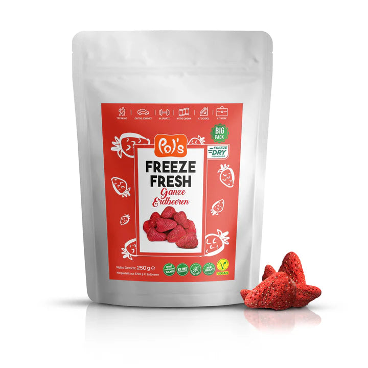 Gefriergetrocknete Erdbeeren 250g 'BigPack' POL´S FREEZE FRESH