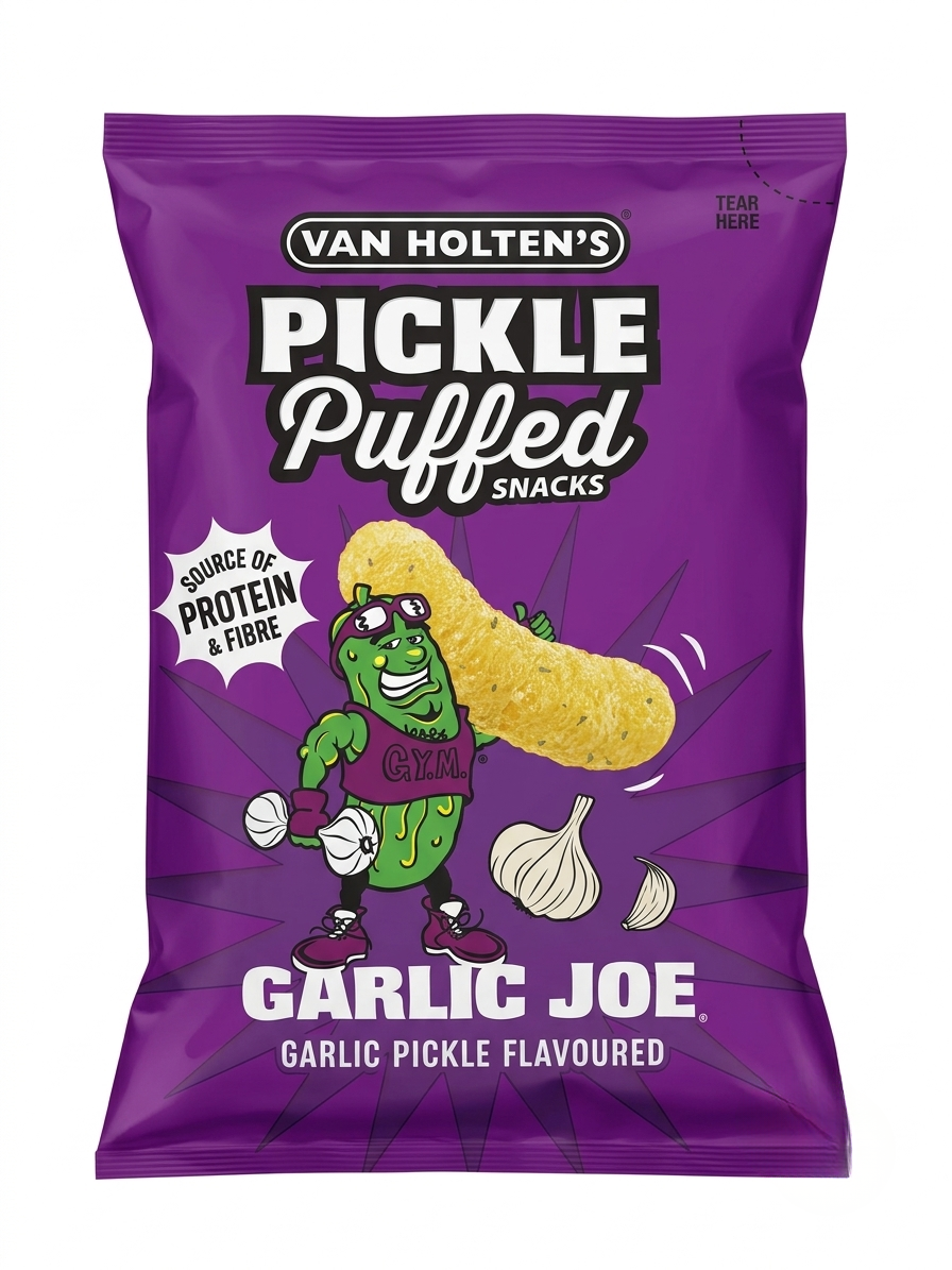 Van Holten's Pickle Puffed Snacks Garlic Joe 90g