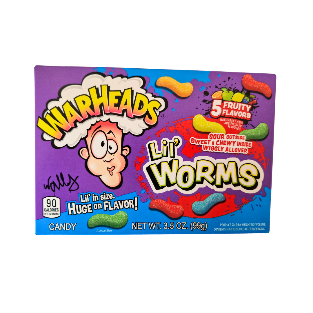 Warheads Box Lil' Worms 99g