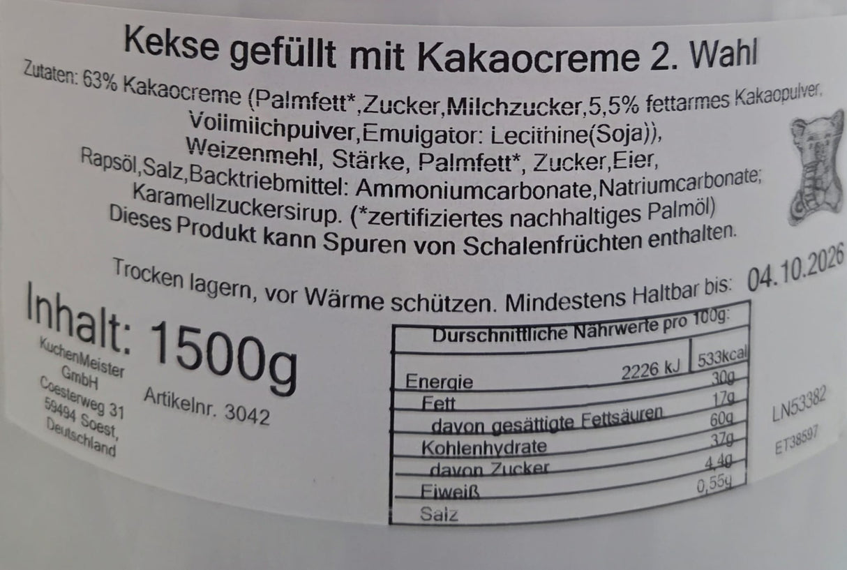 KuchenMeister Koala Kakao 1,5kg-Eimer - 2. Wahl/B-Ware
